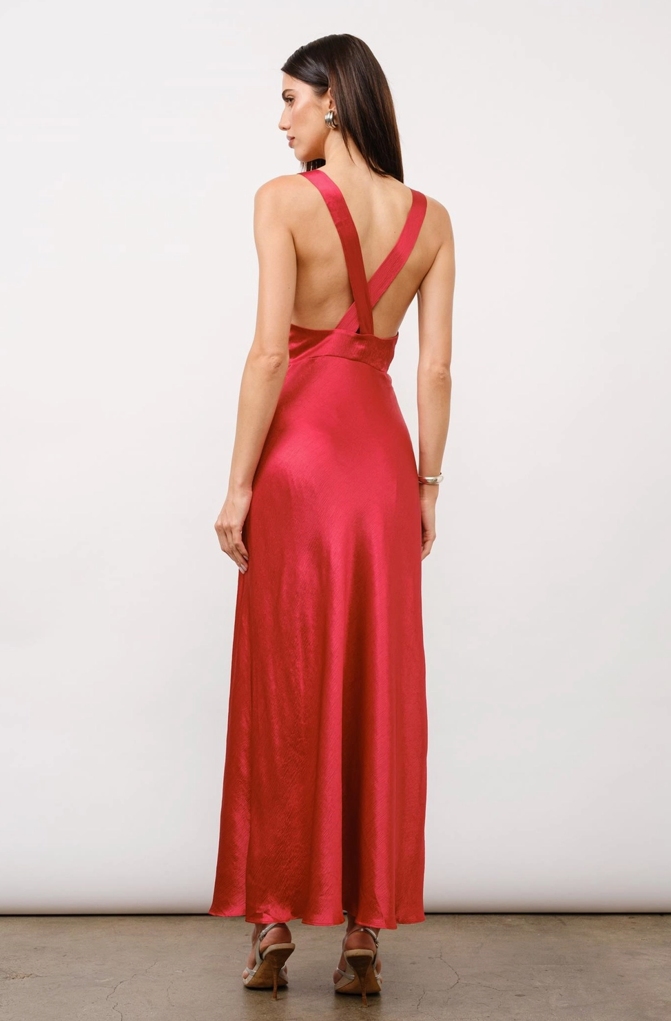 Ava Satin Maxi Dress