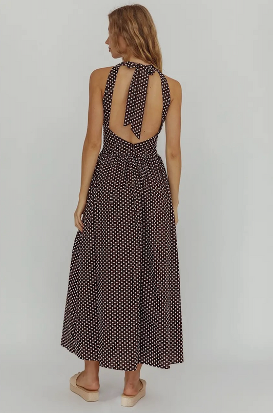 Polka Dot Maxi Dress