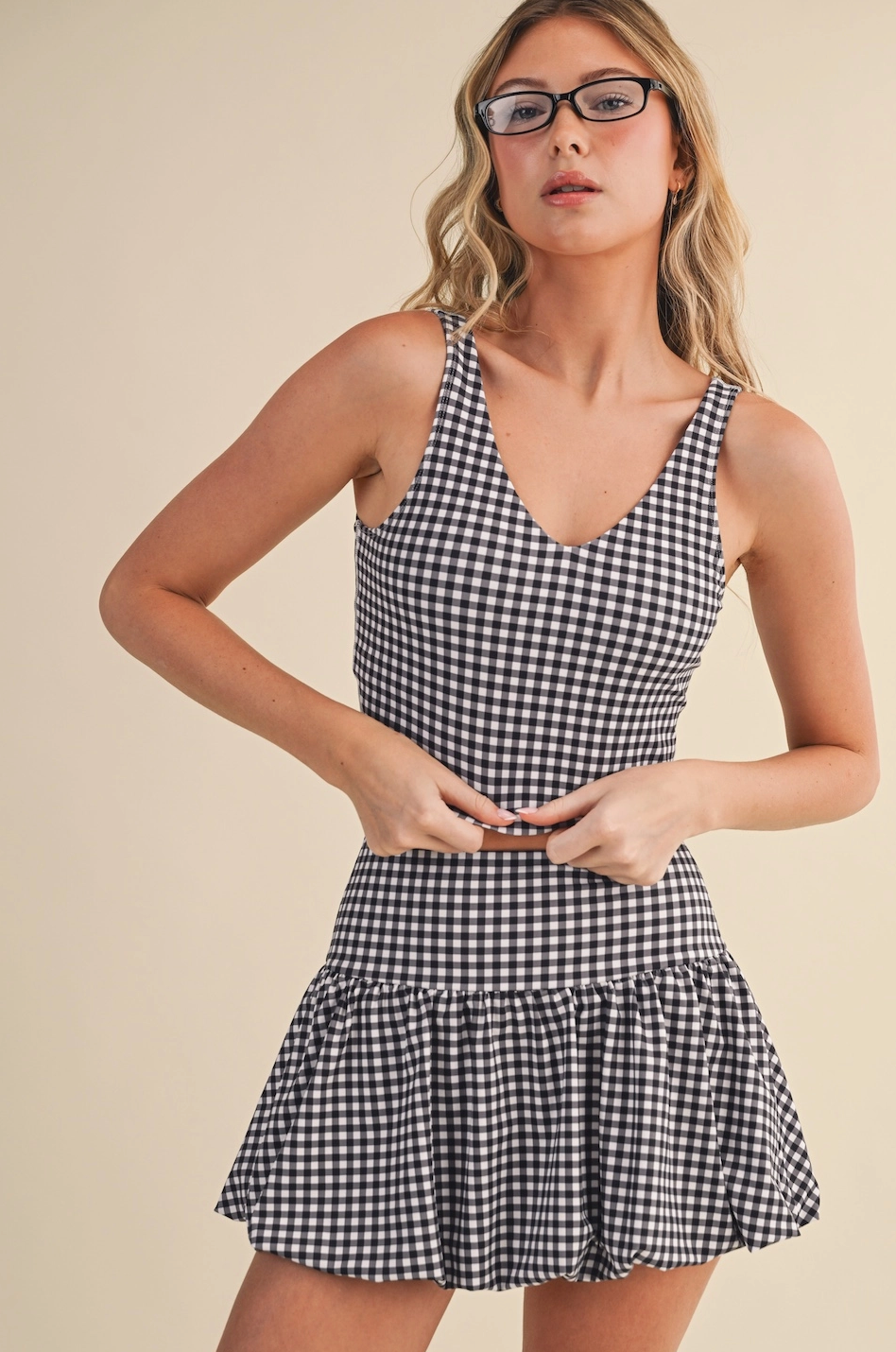 Gingham Mini Skirt