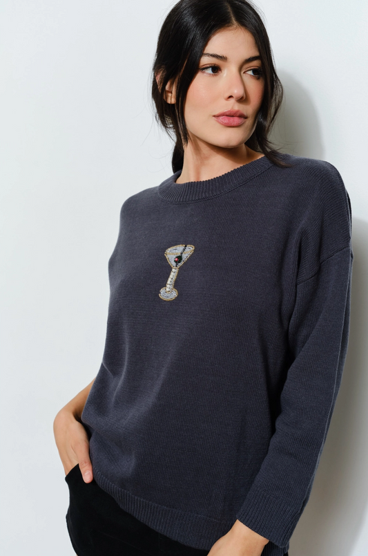 Martini Beaded Sweater