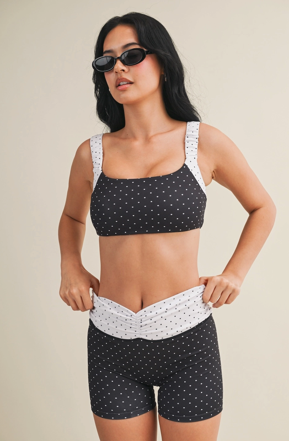 Polka Dot Biker Shorts