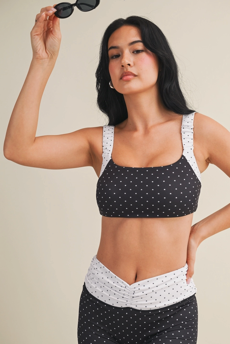 Polka Dot Sports Bra