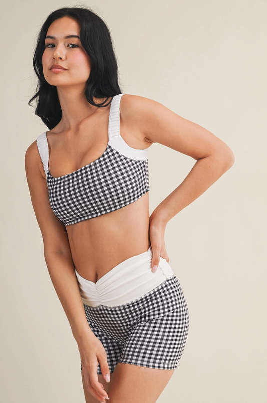 Gingham Sports Bra
