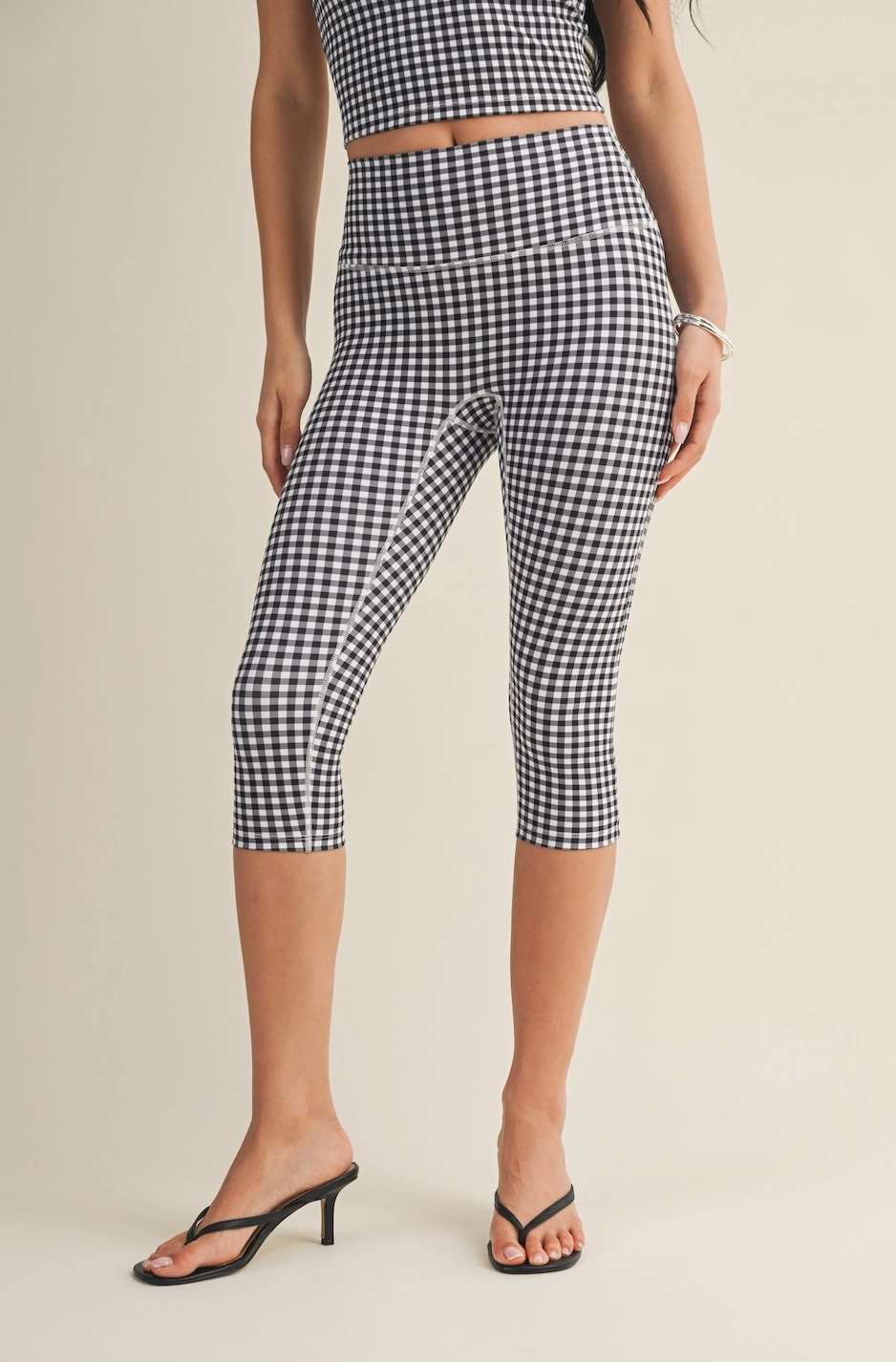 Gingham Capri Leggings