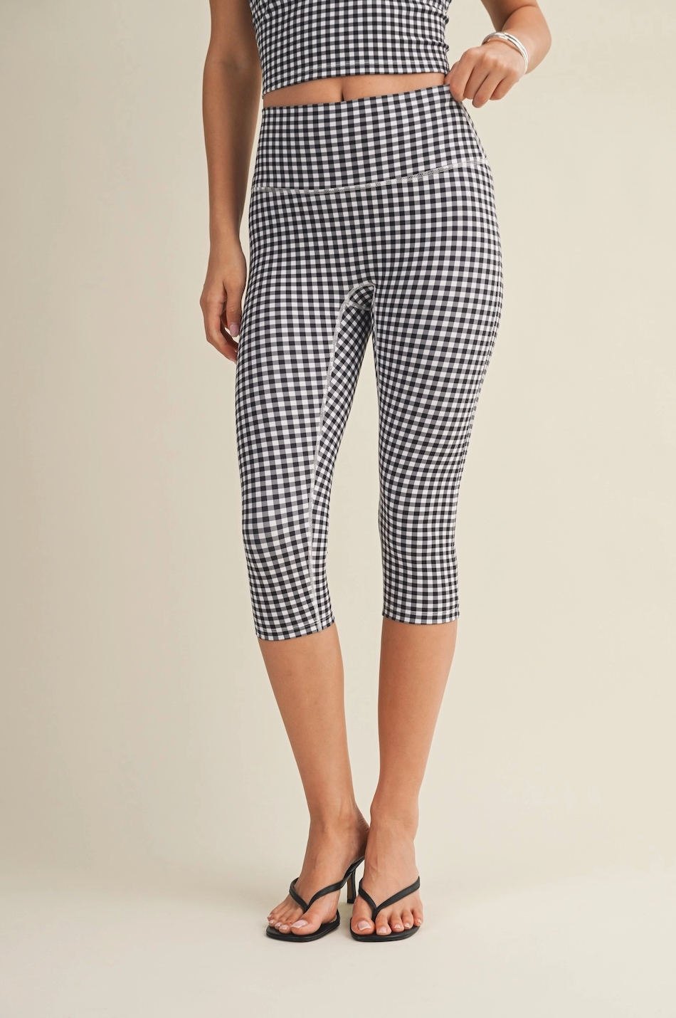 Gingham Capri Leggings