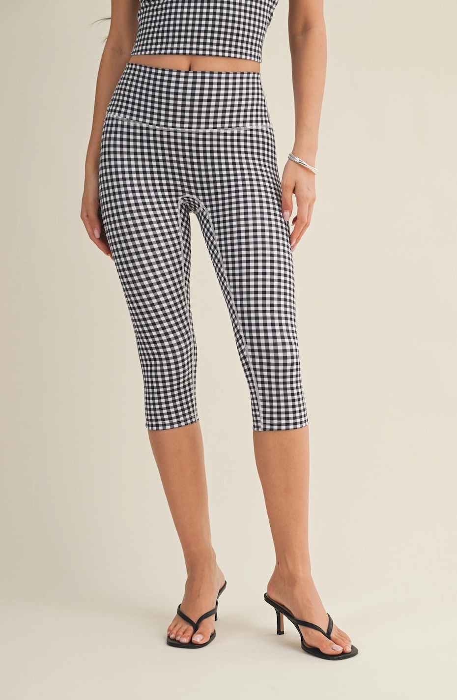 Gingham Capri Leggings