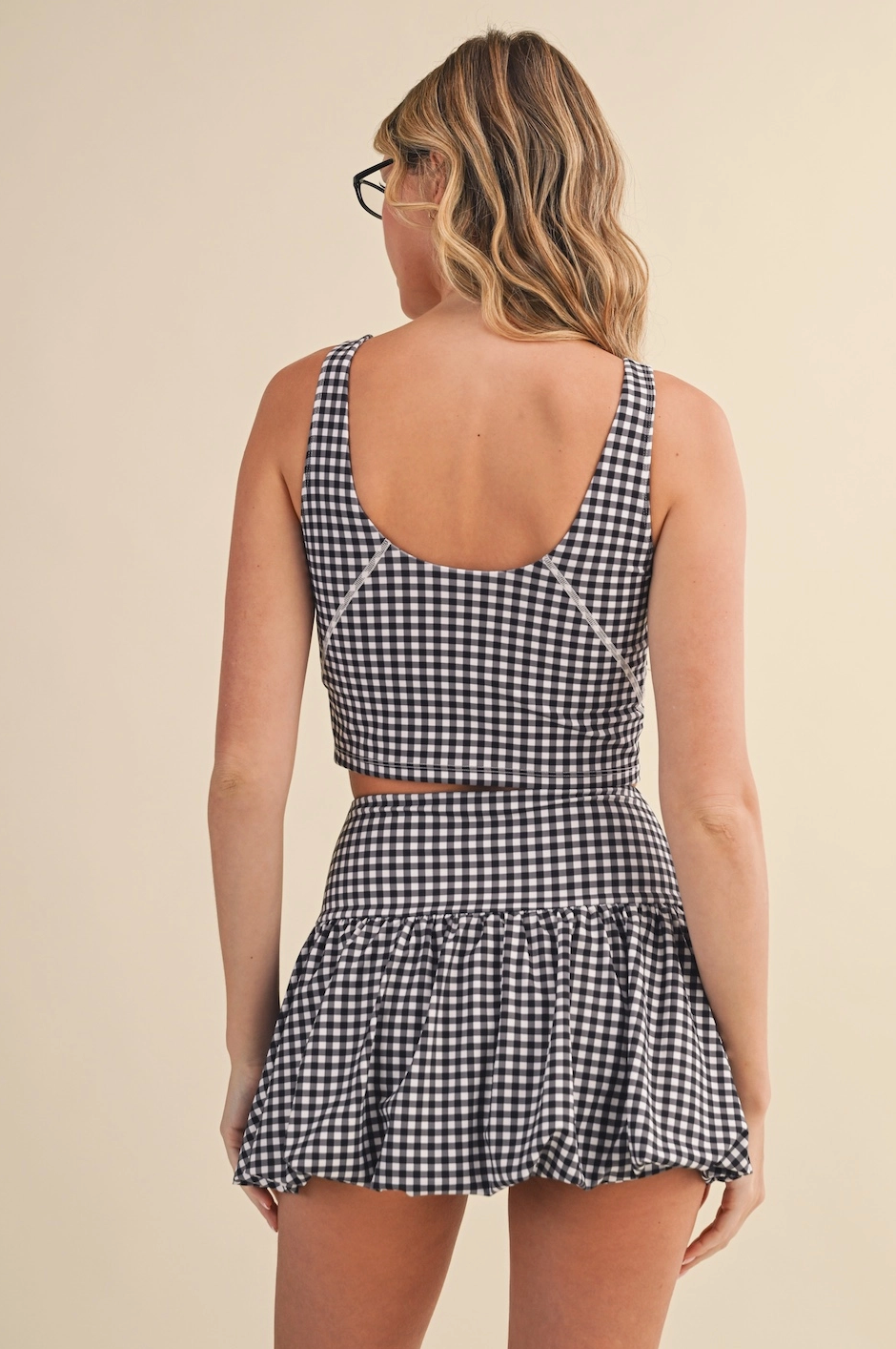 Gingham Cropped Tank