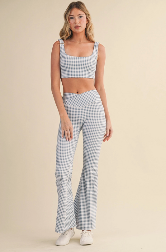 Gingham Flare Legging