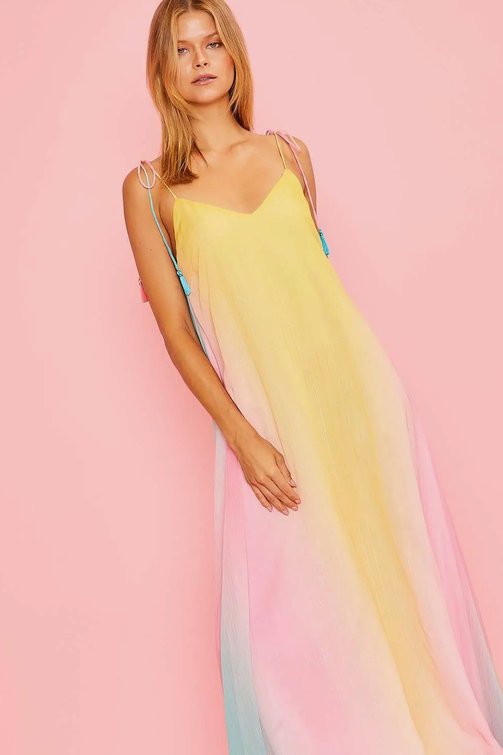 Pastel Ombre Maxi Dress